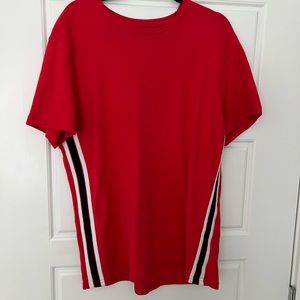Topman red shirt with detail